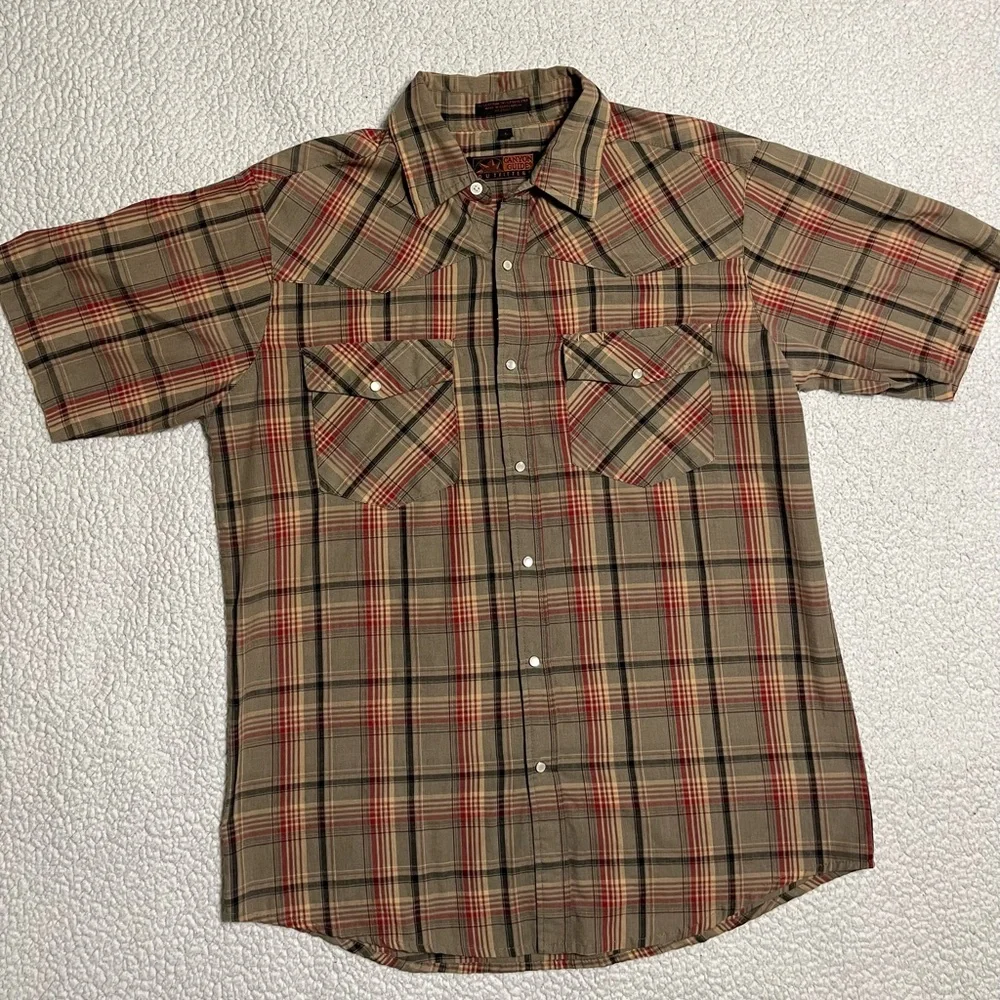 Canyon Guide short-sleeve Western-style pearl snap shirt - Picture 7 of 8